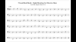 Sight Reading for Bass, Level 00c (Quarter Notes, E-G), Exercise 01