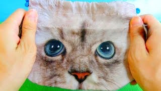 The Cat Face Pouch - Japanese Cute Capsule Toy (GASHAPON)