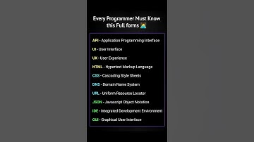 Every Programmer Must Know this Full forms 🧑‍💻 #codingfacts #programmer
