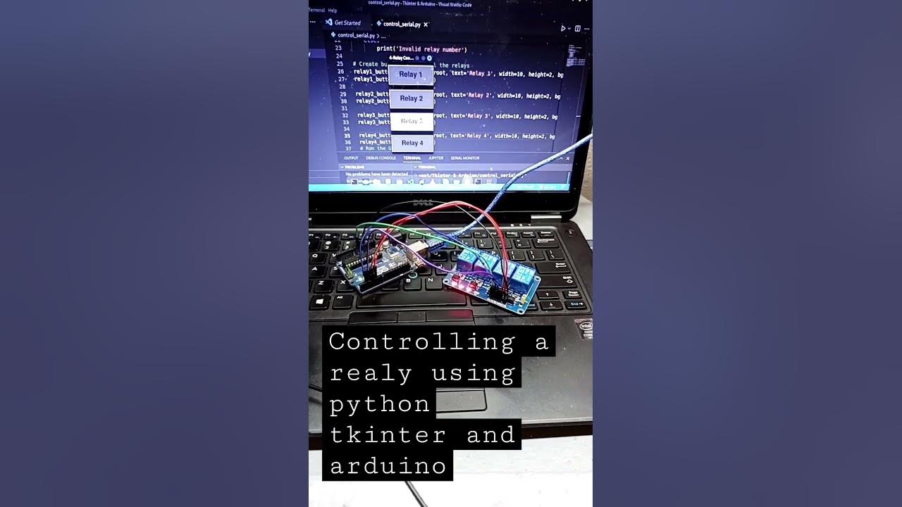 control arduino relay with python tkinter #arduino #esp8266 #iot - YouTube
