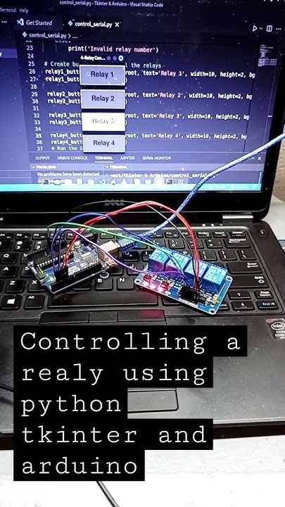 control arduino relay with python tkinter #arduino #esp8266 #iot - YouTube