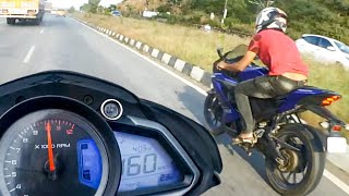 (2020) Pulsar NS 200 VS Yamaha R15 V3 - BEST DRAG RACE