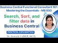 Unlock the hidden magic of business central sorting searching and filtering data like a pro