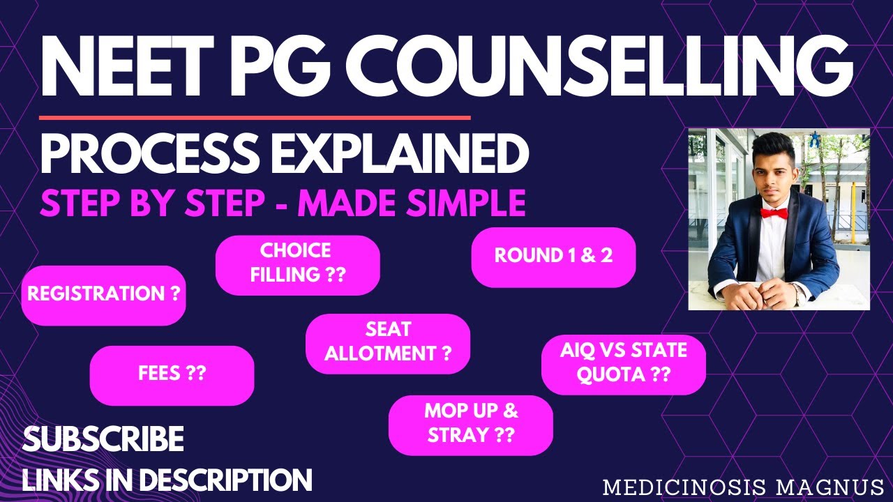 NEET PG Counselling process completely explained - step by step made simple 🔥 