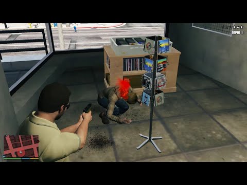 GTA 5 - Vinyl Record Store Massacre + Ten Star Escape [R.D.E. 4.0.2]