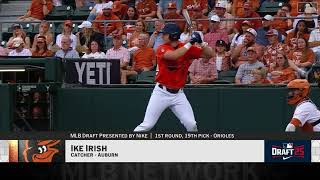 Baltimore Orioles Select Ike Irish with No. 19 Pick in 2025 MLB Draft!
