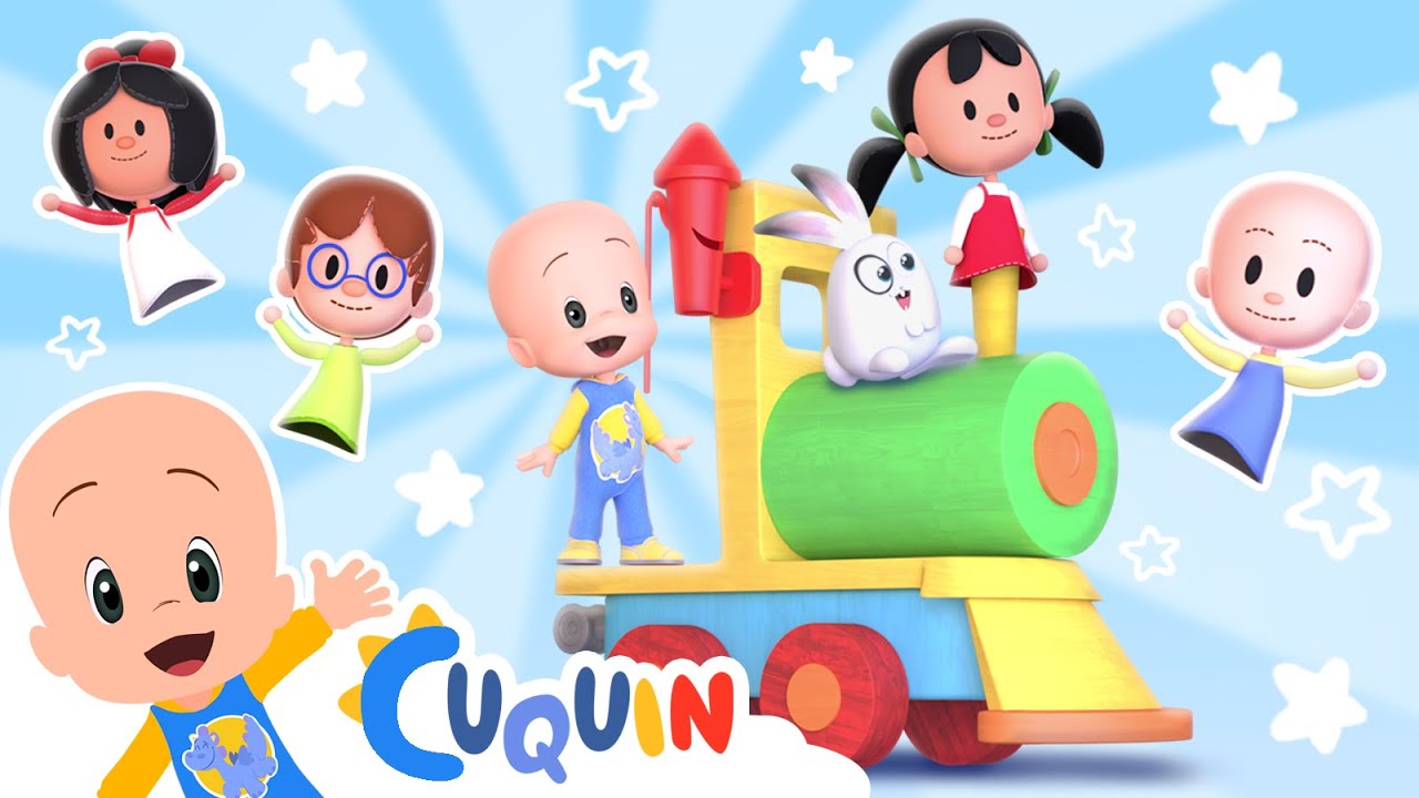 El tren de las canciones de Cuquín 🚂🎵 Caricaturas y dibujos animados para bebés