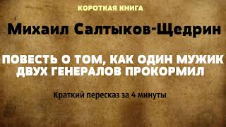 Михаил Салтыков-Щедрин - Повесть о том, как один мужик двух генералов прокормил | КОРОТКАЯ КНИГА