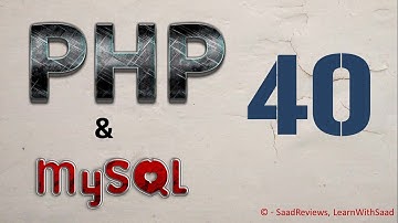 PHP & MySQL - 40 INSERT Form Data in MySQL - LearnWithSaad
