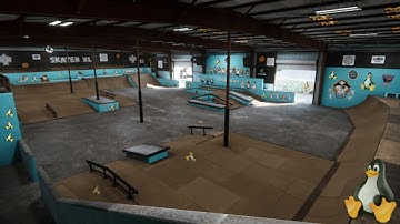 New Skater XL Map! (Tampa 2024) Linux Gameplay - No Mods, No commentary.