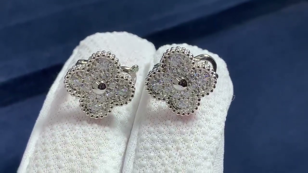 Van Cleef & Arpels White Gold And Diamond Earrings Available For Immediate  Sale At Sotheby's