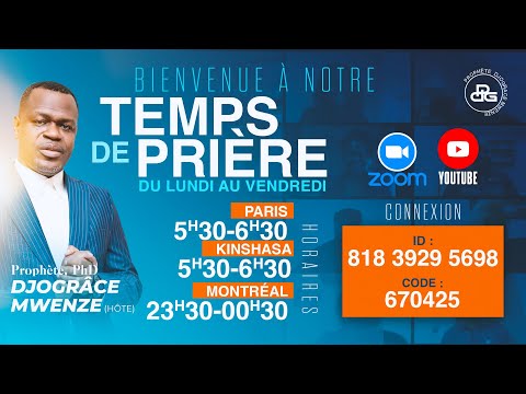 TEMPS DE PRIÈRE SUR ZOOM ET YOUTUBE 24 NOVEMBRE 2025