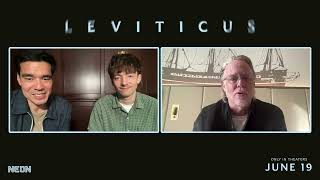 Writer/director Adrian Chiarella, and star Joe Bird from Leviticus