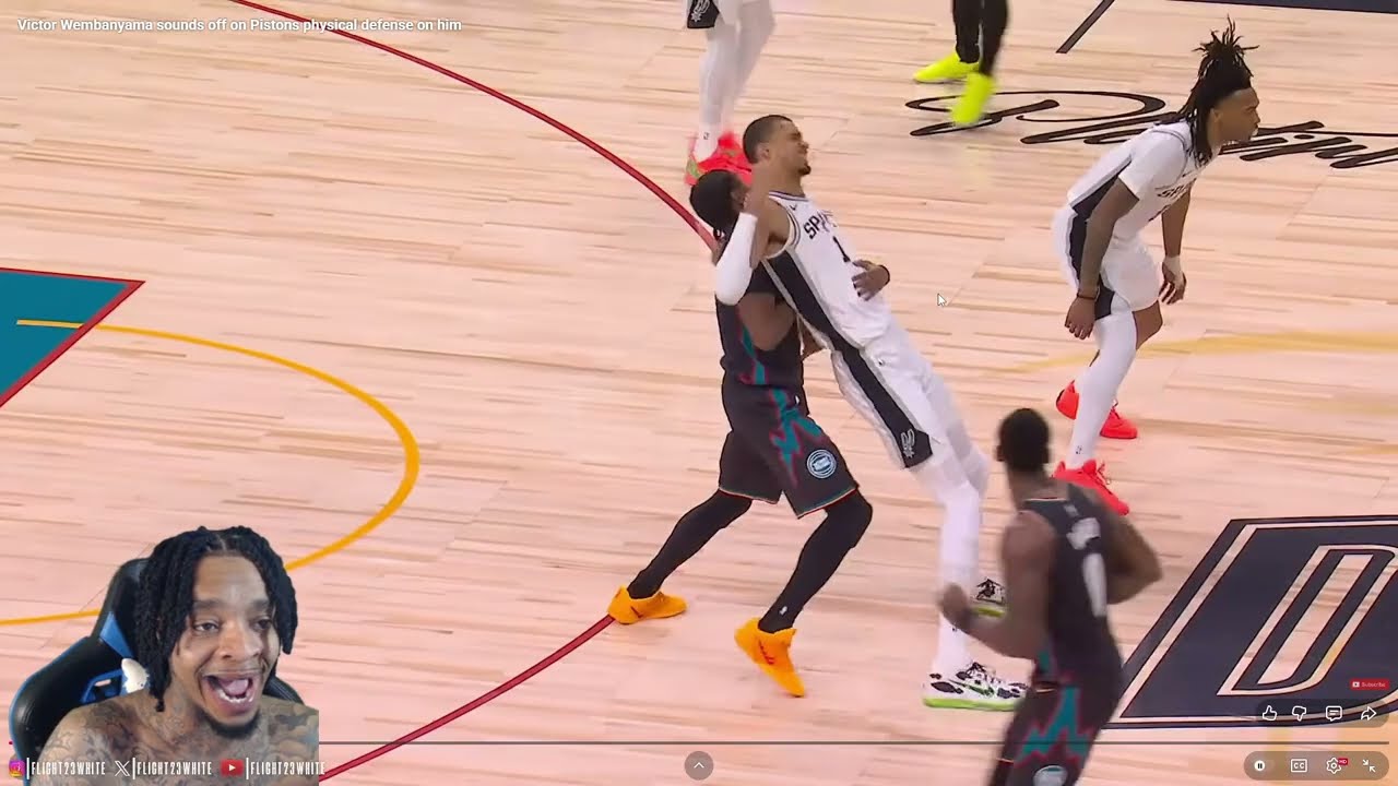 FlightReacts To Spurs vs Detroit Pistons Full Game Highlights – February 23, 2026!