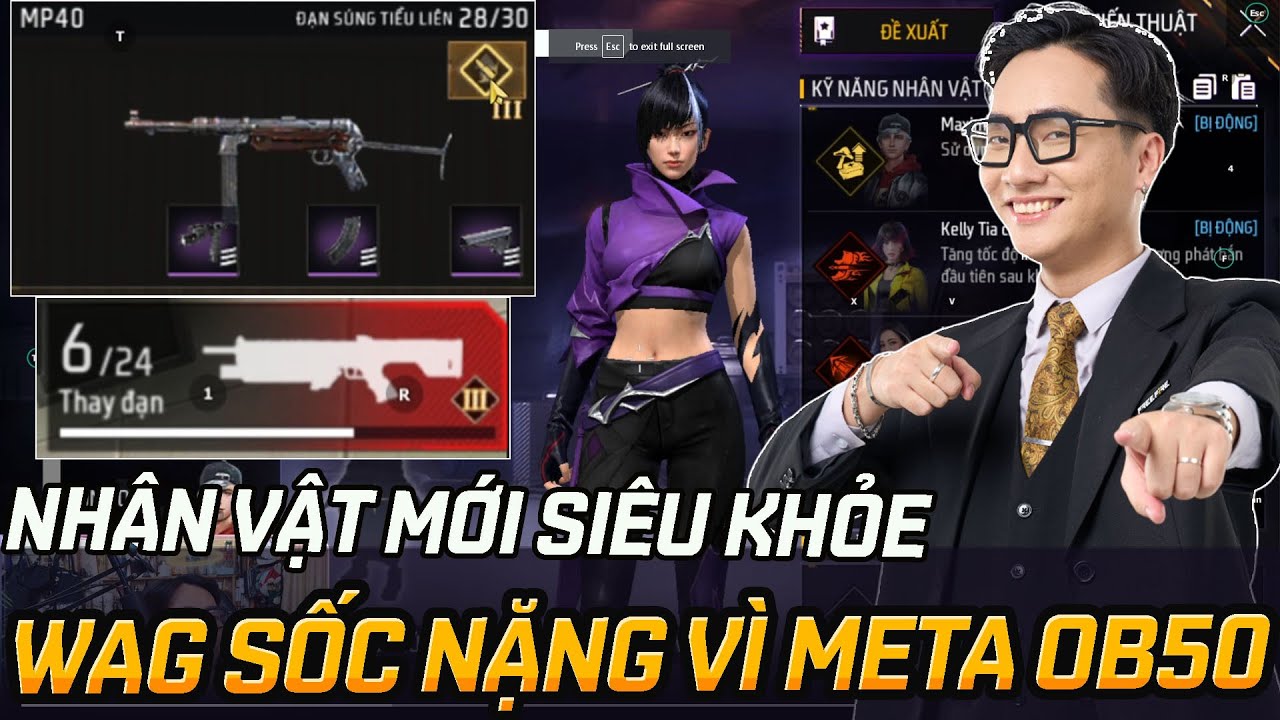 WAG Cực Sốc Vì Phiên Bản Ob50 Có Nhân Vật Siêu Sát Thương | Phân Tích ...