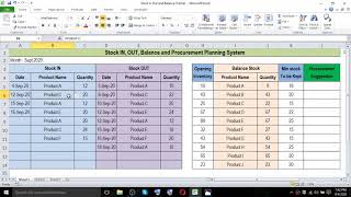 Stock In Out and Balance Tracker in Excel | Auto suggest inventory order quantity screenshot 5