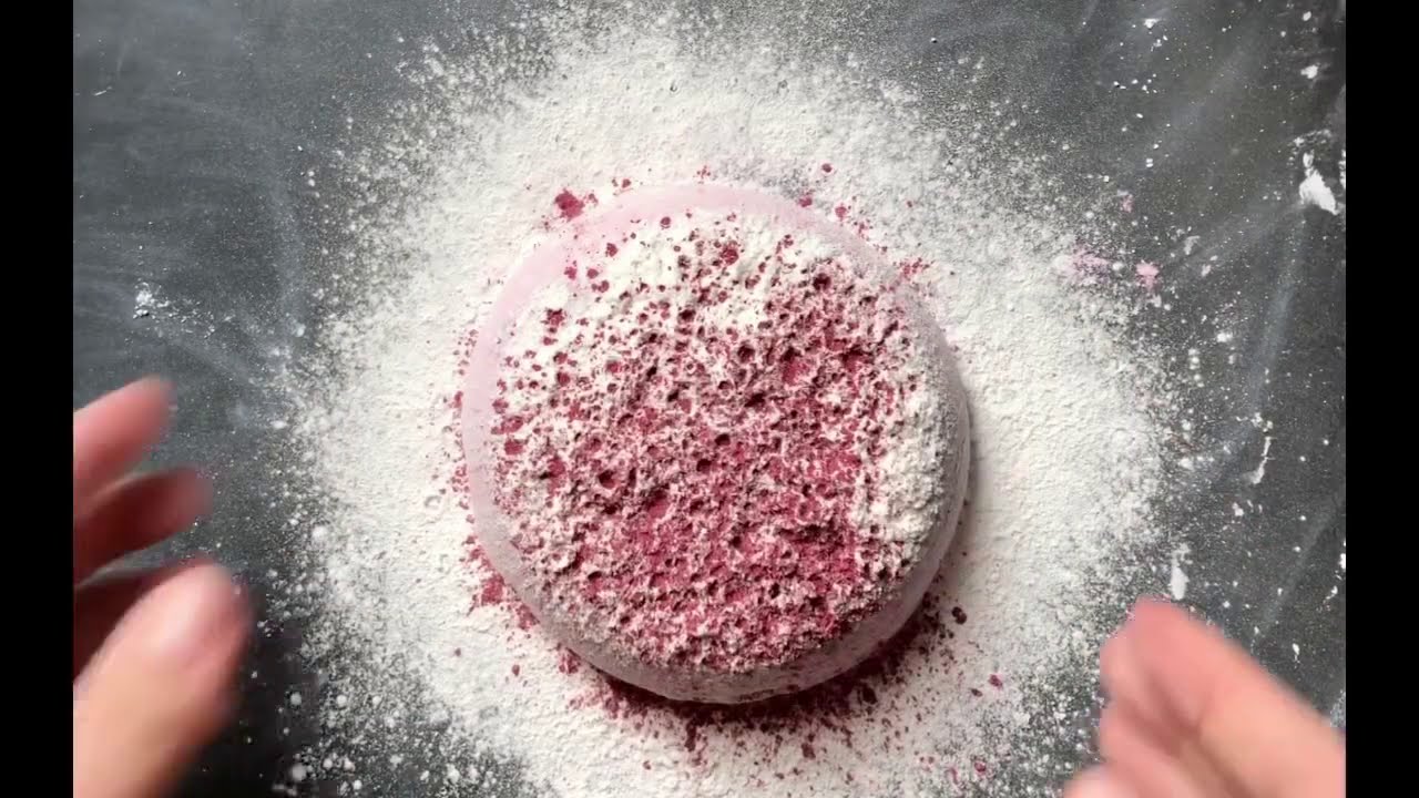 Pretty Reformed Gym Chalk topped with baby powder • ASMR - YouTube