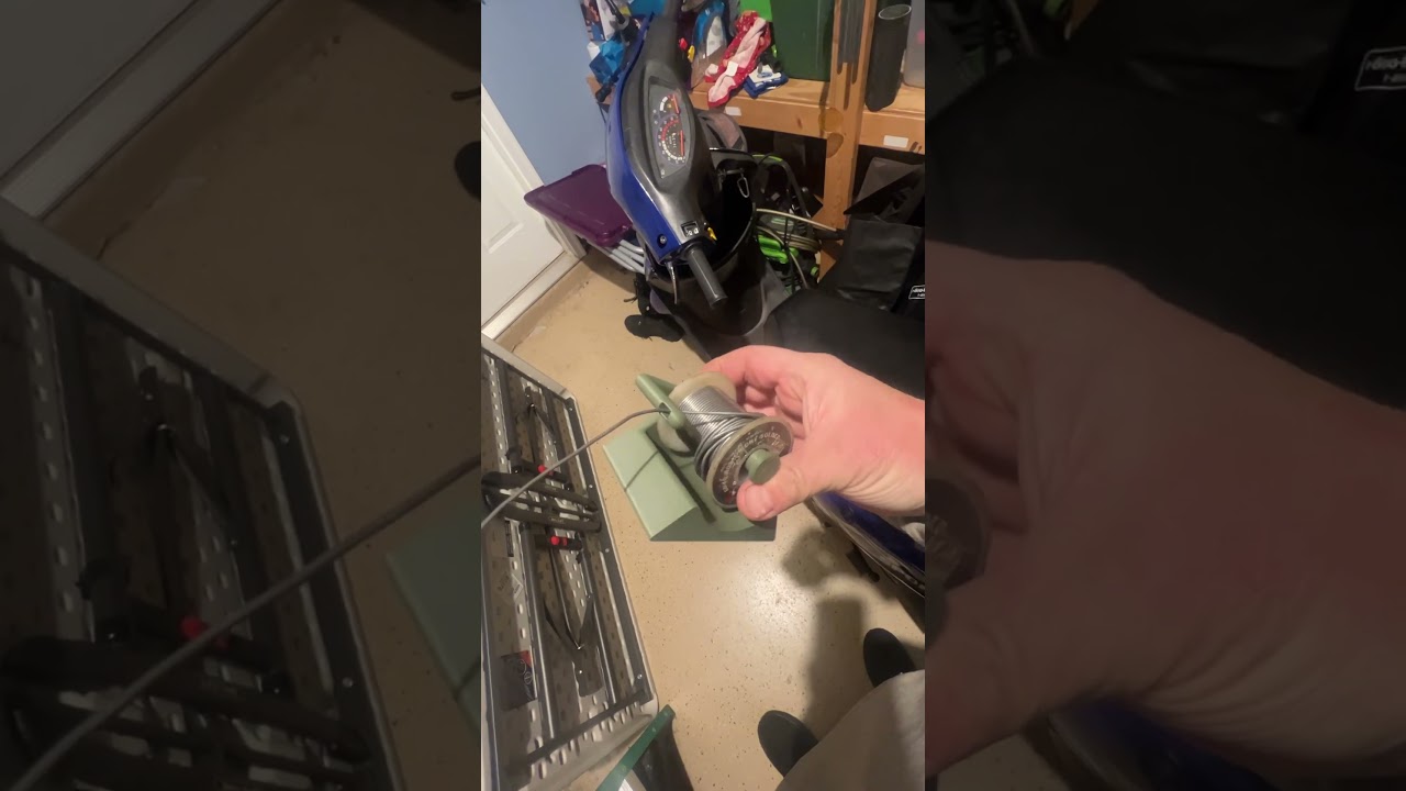 3D printing a solder spool holder cause you can never have enough. 😎 