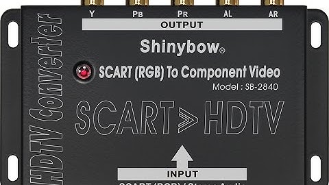 Shinybow Scart to Component Converter Review