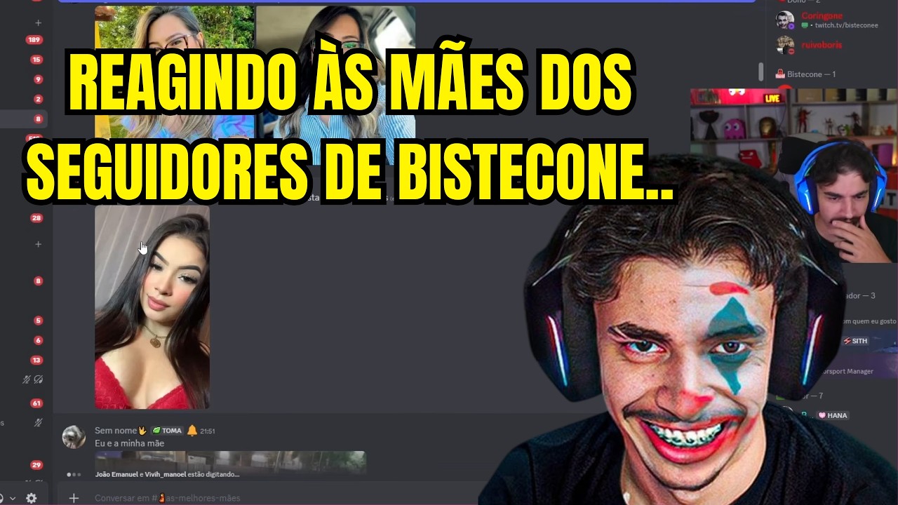 K4VRON REAGINDO ÀS MÃES DOS SEGUIDORES DE BISTECONE 🤣🙊😍