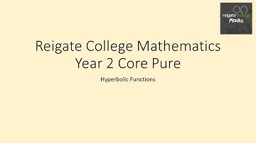 CP YR 2 Chpt 6 Hyperbolic Differentiation