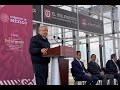Inauguración de “El Insurgente”, Tren Interurbano México-Toluca, primer tramo estación Zinacantepec.