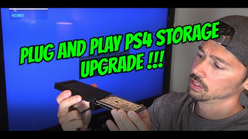 PS4 UPGRADE STORAGE with USB EXTERNAL HARD DRIVE HDD