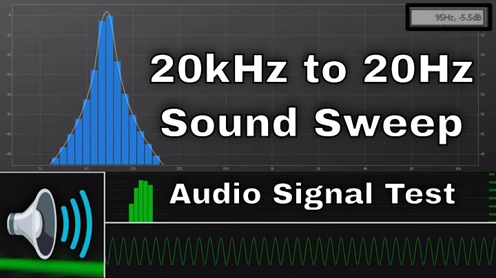 20kHz to 20Hz Frequency Sweep - Audio Signal Test - Human Audible Spectra