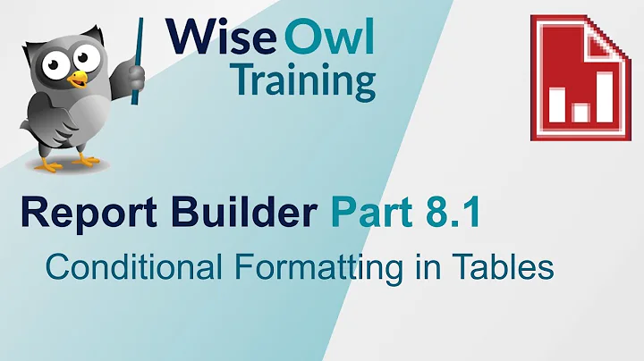 SSRS Report Builder Part 8.1 - Conditional Formatting in Tables
