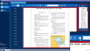 Viewing a book in the ADMIRALTY e-Nautical Publications v1.3 Reader