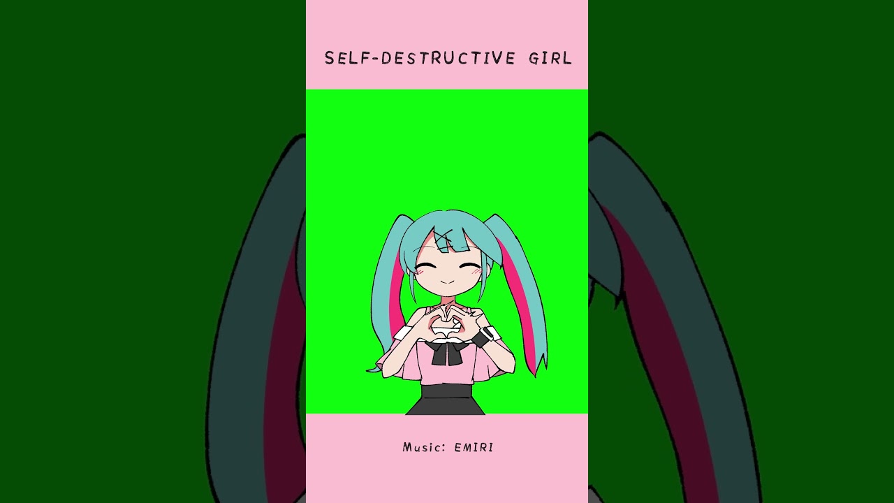 Green screen Miku so you can have her dance wherever you want! 初音ミクと一緒に踊ろう! #初音ミク #miku #shorts