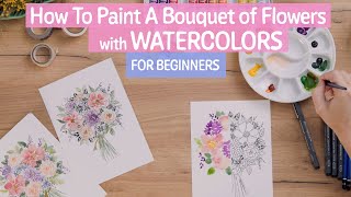 How to combine different watercolor mediums in one motif ▪ Bouquet | STAEDTLER Art Class