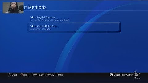 How To Add/Remove Credit Card On PS4