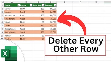 Hoe u elke andere rij in Excel selecteert, kopieert, markeert of verwijdert