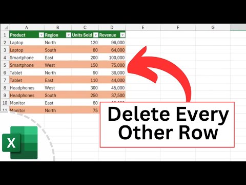 How to Select / Copy / Highlight or Delete Every Other Row in Excel