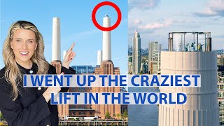 I WENT UP THE CRAZIEST LIFT IN THE WORLD | Battersea Power Station
