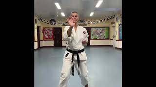 Tensho kata training Tensho kata training