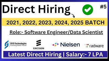 Biggest Direct Hiring |  Role- Software Engineer/Data Scientist| 2021, 2022, 2023, 2024, 2025 Batch