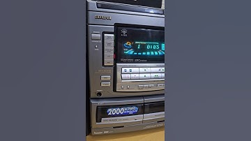 Aiwa nsx-ak572 vintage music system. DSP AUDIO SYSTEM.  #shorts