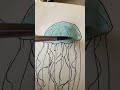 Draw w me #art #paint #watercolor #sketch #fish #blue #music #artist #drawwithme