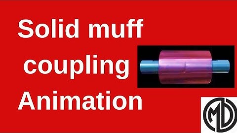 solid muff coupling Assembly Drawing #Animation #Assembly drawing