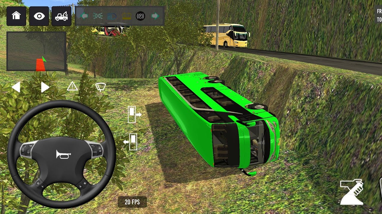 😭🥹Bus Simulator Indonesia ll new euro coach ll new euro trock ll#bussimulatorindonesia #gameplay 