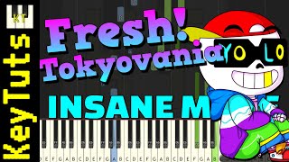 Fresh!Tokyovania [Underfresh - Undertale AU] - Insane Mode [Piano Tutorial] (Synthesia)