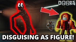 I DISGUISE AS FIGURE!! | Raw Footage (Roblox Doors)