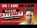 25/100 in law 😭 #cafoundation 😔| law Answer sheet analysis- Improve yourself with Dr. Ankur Agarwal
