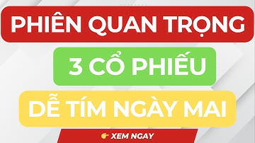 🔴PHIÊN QUAN TRỌNG ! TOP 3 CỔ PHIẾU DỄ TÍM I CƠ HỘI CUỐI LÊN TÀU
