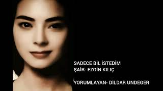 SADECE BİL İSTEDİM - EZGİN KILIÇ (şiir)// DİLDAR UNDEGER (ses) Resimi