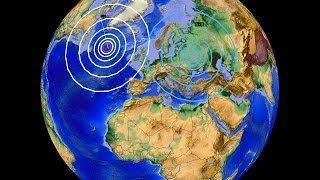 2/13/2015 -- TWO 7.2 Magnitude (6.8M) earthquakes strike @ Mid-Atlantic + border of Ukraine - Russia