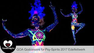 Sumbodyarts Uv Bodypanting Show For Psy-Spirits 2017 Edelfettwerk Part 1