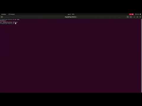 Su failure authentication failure fixed